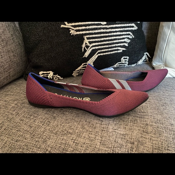 Magenta Racing Stripe Rothy’s - Picture 4 of 8